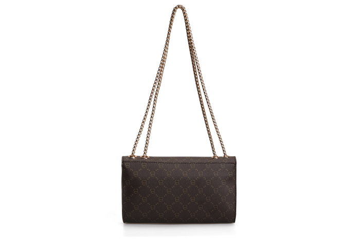 Lucky Bees Bolso Cruzado 1283 v2, Bolso Bandolera de Piel de Polivinilo, Marrón